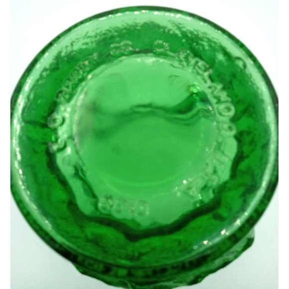 Brody Co Flower Vase Emerald Green Crinkle Glass Vintage 8 Inch Cleveland USA - Picture 11 of 12